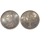 Double - Florin 1887 (R1) EF/GEF