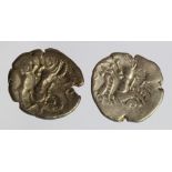Celtic Gaul (2), Armorica, silver staters of the Baiocasses, 2nd-1stC BC, off-centre F and GF