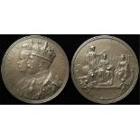 British Commemorative Medal, silver d.63mm: Coronation of George V 1911, medium silver issue by F.