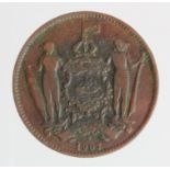 British North Borneo One Cent 1907H, GF