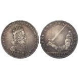 British Commemorative Medal, silver d.30mm: Coronation of Charles I 1626 by N. Briot; Eimer no. 106,
