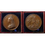 British Commemorative Medal, bronze d.77mm: Golden Jubilee of Queen Victoria 1887, official Royal