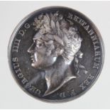 British Commemorative Medal, silver d.35mm: Coronation of George IV 1821, official silver issue by