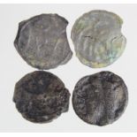 Ancient British cast Celtic pieces, including Thurrock type x 2, Class I / II type Crude Head /