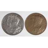 British Commemorative Medals (2) silver and bronze d.36mm: Coronation of George V 1911, Spink &