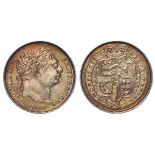 Sixpence 1819 golden toned EF