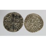 Edward I Berwick-on-Tweed silver pennies (2): VG and off-centre F/GF; with tickets, ex-Dei Gratia.