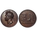 British Commemorative Medal, bronze d.35mm: Coronation of George IV 1821, official bronze issue by