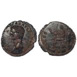 Claudius brass dupondius 'Rome Mint 42 A.D.' although the coinage of Claudius was copied