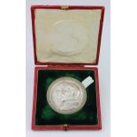 British Commemorative Medal, silver d.52mm: Coronation of Edward VII 1902, Birmingham Mint large