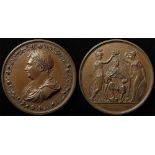 British Commemorative Medal, bronze d.53.5mm: Coronation of George IV 1821, issue by Thomason &