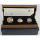 Three coin "Premium" set 2012 (Two Pounds, Sovereign & Half Sovereign) Proof aFDC boxed as issued