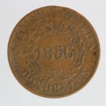 Argentina, Buenos Aires copper 2 Reales 1856 Fine.