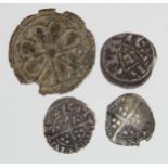 Hammered Minors (4): Edward I silver farthing, obverse legend ends REX A, large bust within inner