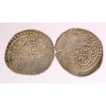 Afghanistan silver dirhem of 766-783H., wt. 4.35g. and a ditto, weight 4.29g. with full, detailed