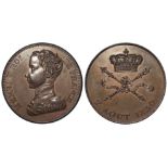 French bronze pattern 5 francs of Henri V, 1830, couple of very small marks NUNC