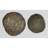 Henry VII (2): Penny, York Mint, Archbishop Rotherham, F, and Half-Groat, Canterbury Mint, Class