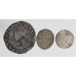 English Hammered (3): Mary silver groat, reverse reads:- VERITAS, mm. Pomegranate, Spink 2492,