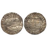 Henry VIII Groat, muled mm. lis / rose, Second Coinage 1526-44, S.2337E, nVF, light crease