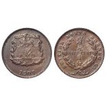 British North Borneo Half Cent 1907H, EF/GEF