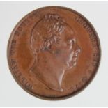 British Commemorarive Medal, bronze d.33mm: Coronation of William IV 1831, official bronze issue