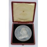 British Commemorative Medal, white metal d.76mm: Diamond Jubilee of Queen Victoria 1897, Spink & Son