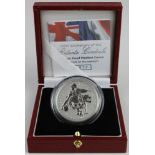 Five Pound Crown 2004 100th Anniversary of the Entente Cordiale Platinum Proof Piedfort (certificate