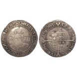 Edward VI Shilling mm. y, Fine Silver Issue 1551-3, S.2482, Fine, some small dents and scratches.