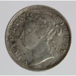 Hong Kong silver 20 Cents 1889 VF