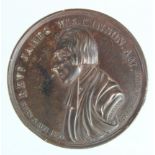 Death of Reverend James Wilkinson,1805, bronze medal by Westwood