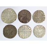 Edward I Bristol silver pennies (6): All Class 3, F to GVF, with tickets, and provenances where