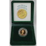 Sovereign 1980 Proof FDC cased as issued