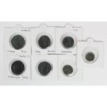 Roman Colonial / Provincial bronze coins (7) including Nero Thessalonica, Gordian III Odessus