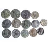 Late Roman Imperial Bronzes, these of mixed module x 14, GF to VF [14]