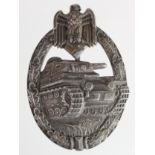 German Nazi Tank Assault badge, no makers mark