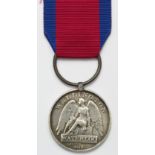 Waterloo Medal 1815, part naming possibly re-named, to William Tring, 3rd Battn: 14th Regt of Foot.