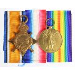 1915 Star and Victory Medal to 2226 Pte S Pickard W.York Regt. Killed In Action 2nd July 1916 with