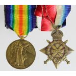 1915 Star and Victory Medal to 8972 C.S.May J Palmer Essex Regt. KIA 20/7/1916 with the 10th Bn.