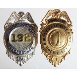 American Police / Fire Brigade Honorary West Lake Fire Brigade Dept Police Sergt. No.1 and a