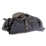 RAF Officers RAF Regiment jacket, trousers, hat with Kings Crown brass buttons, Kings Crown hat