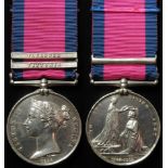 Military General Service Medal 1847 with bars Vittoria /Toulouse, correctly named (William Hone,