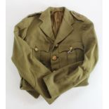 ATS WW2 Officers jacket with Captains pips ATS collar badges.