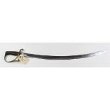 Sword - an 1825 Pattern Army Hospital Corps Privates Sword. Blade 28" (worn with edge knicks,