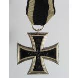 German WW1 Iron Cross 2nd Class, nice example with suspension loop marked '800'.