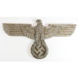 German Nazi, large cast Train Eagle & Swastika. (approx 25.5" inches across)