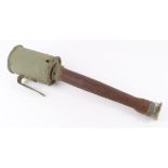WW1 German stick grenade stamped to the wooden handle 51/2 SEK 38cm. Deactivated.