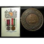 Transport Medal 1903 with S.Africa 1899-1902 clasp (W M Buchanan), Mercantile Marine Medal (