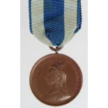 Jubilee Medal 1887 in bronze, unnamed