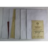 German WW2 scare set of sports award documents to Wilhelm Maue most dated 1938.