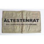German Concentration camp interest an "Altestenrat" armband for a Jewish Ghetto.